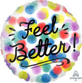 Feel Better Watercolor Dots 18" Foil Balloon