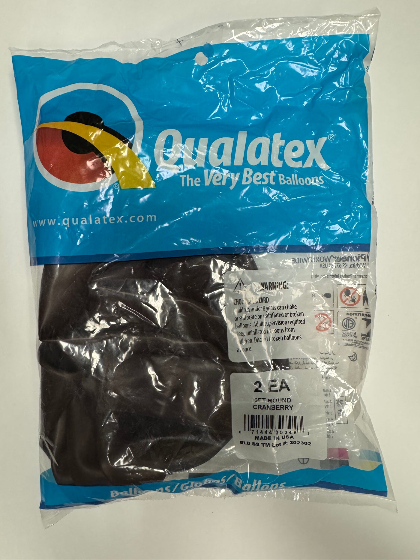 Cranberry Solid 36" Latex Bag (Old Quality)