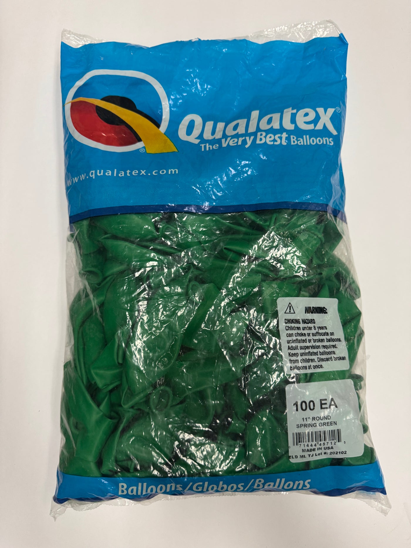 Spring Green Solid 11" Latex Bag (Old Quality)