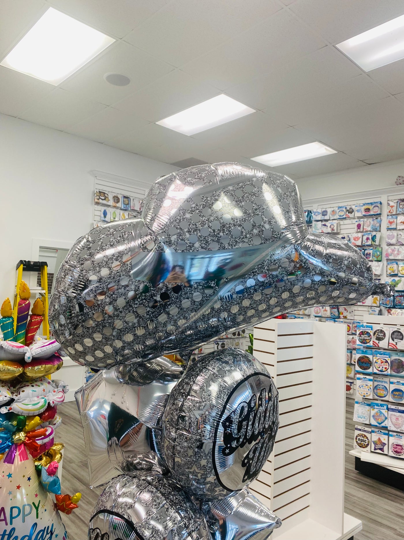 Disco Country Western Cowboy Hat All Foil Balloon Bouquet