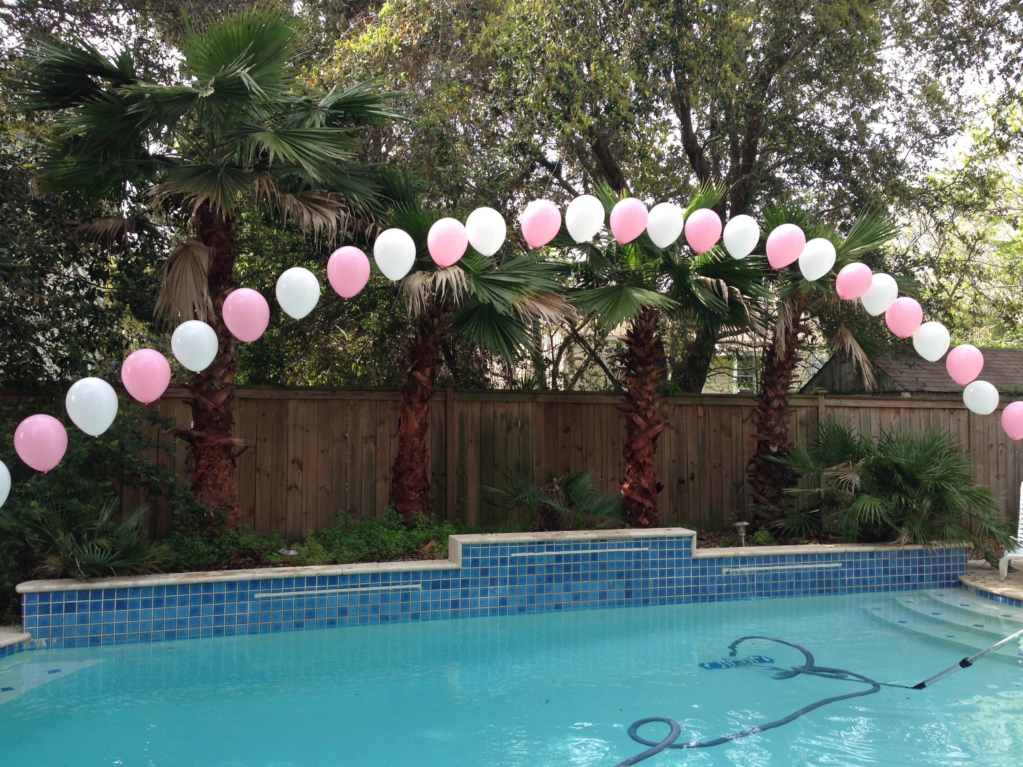 Custom String of Pearl Indoor Balloon Arch