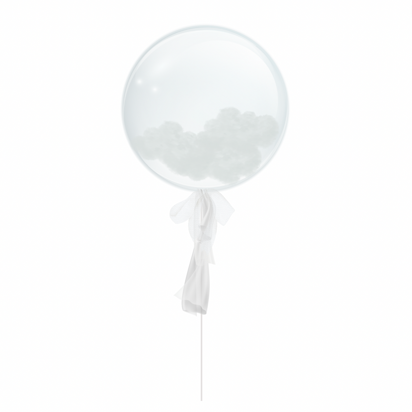 Clear Clouds Bubble Gift Balloon