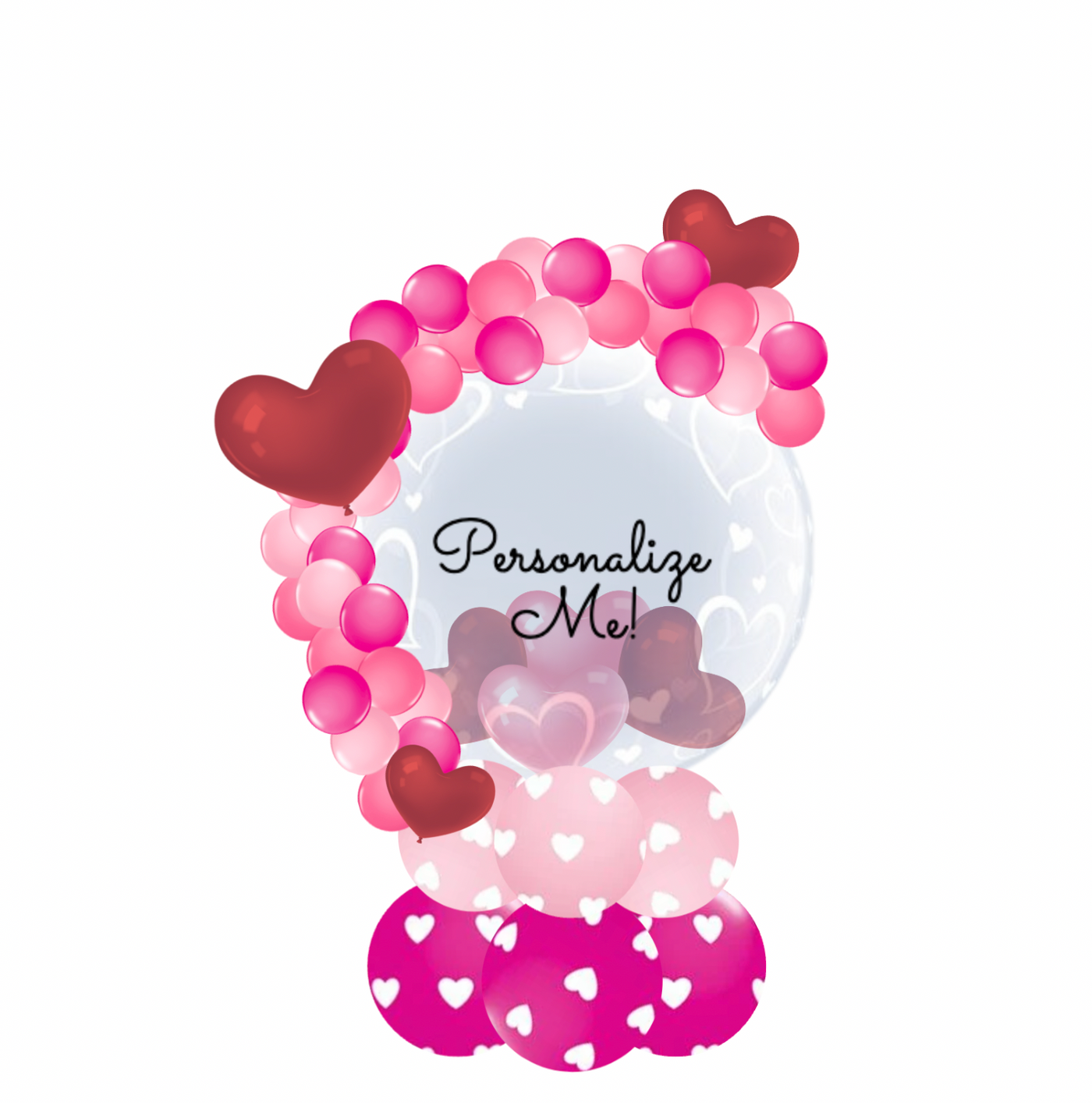 Lovely Hearts Personalizable Gift Display