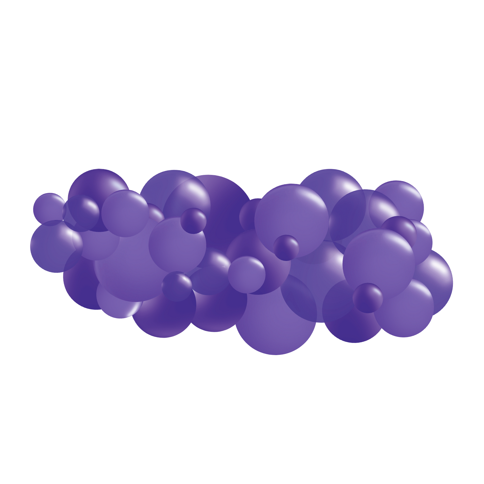 Monochromatic Purple-Violet Garland (5 Feet)