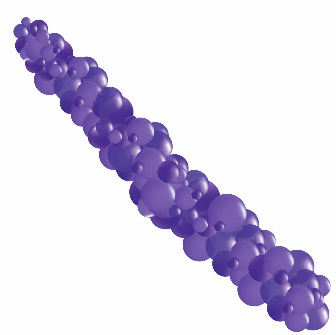 Monochromatic Purple-Violet Garlands