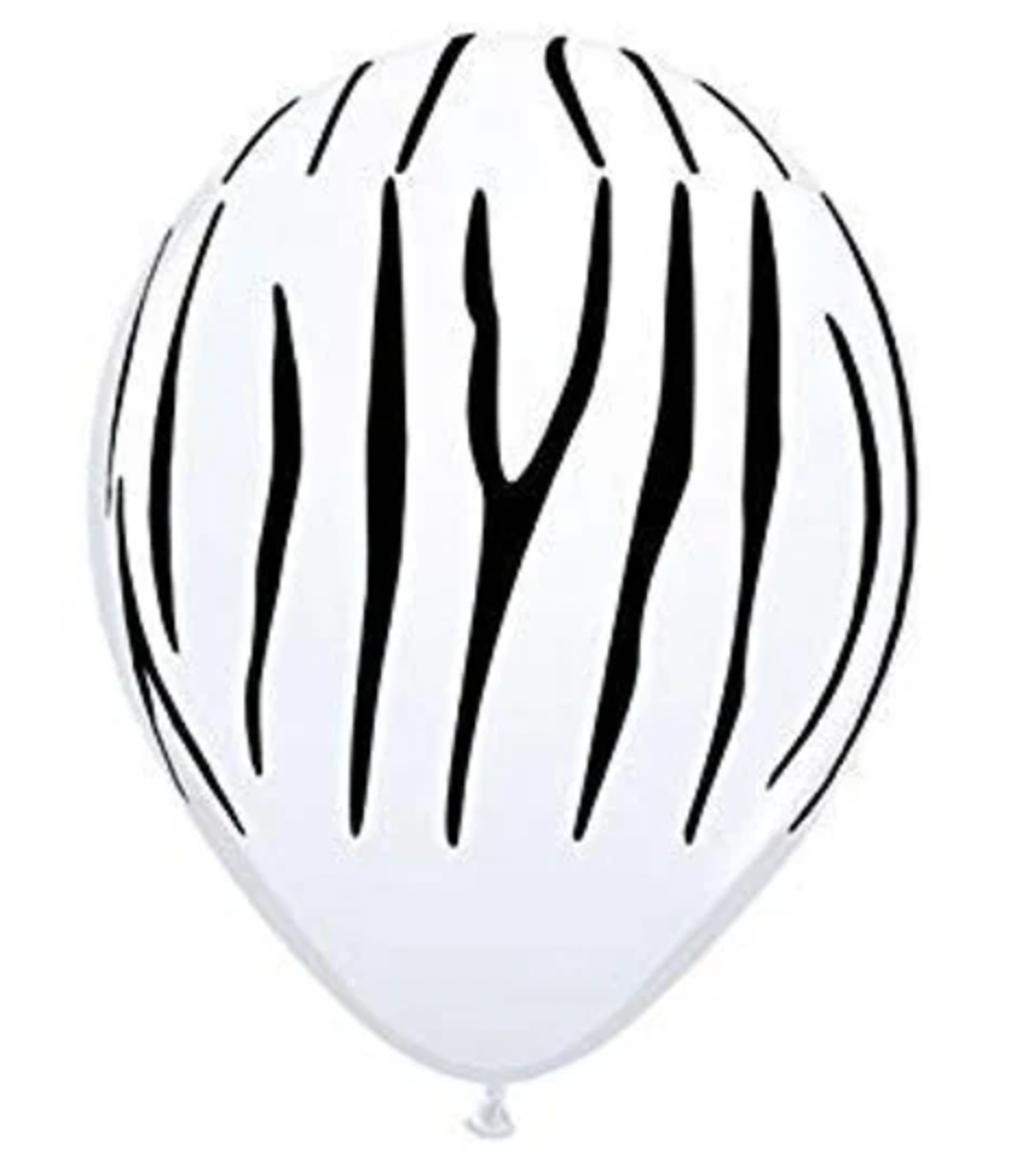 Small 11" Zebra Print Latex