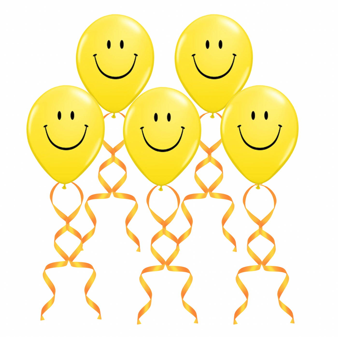 Yellow Smiley Face Print Latex Bundle