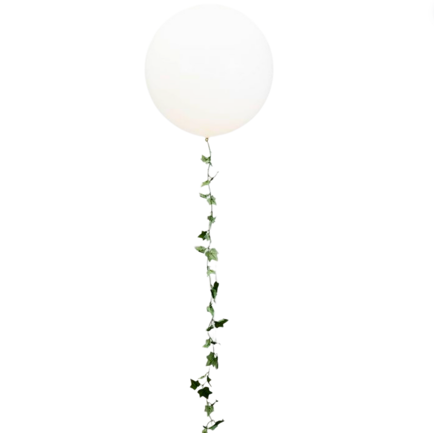 White Wedding Greenery Giant Gift Balloon