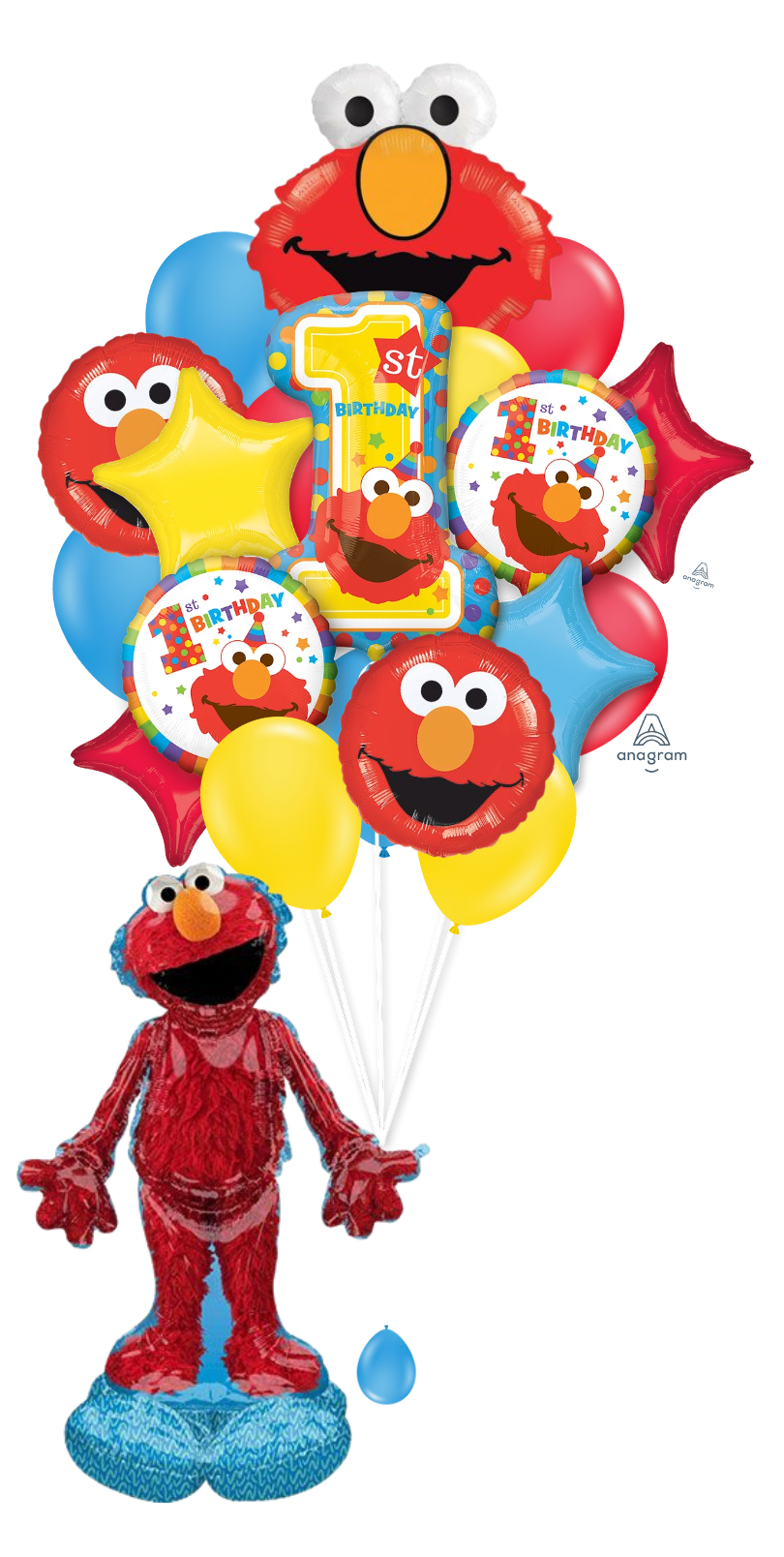 Sesame Street 1st Birthday Luxury Bouquet (sand anchor included)