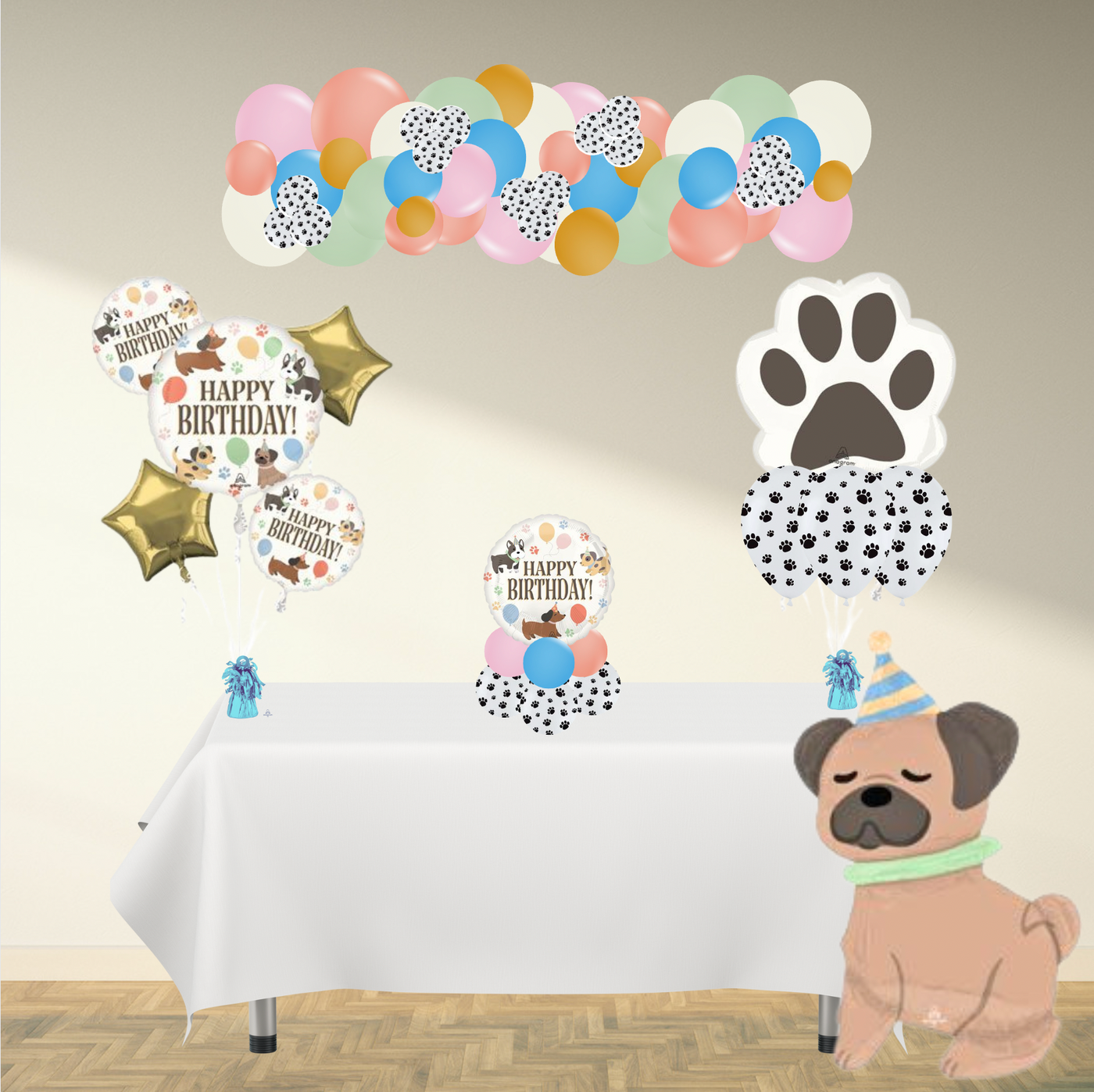 Pawsome Birthday Party Decor Package