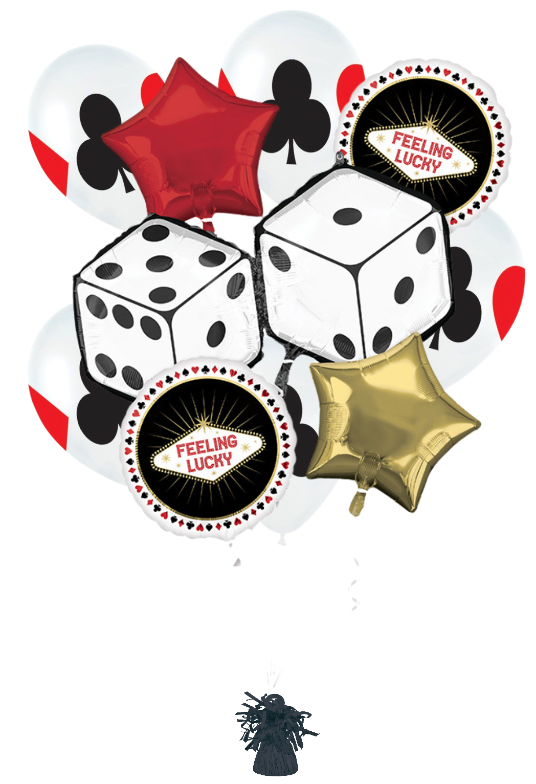 Feeling Lucky Casino Dice Basic Bouquet