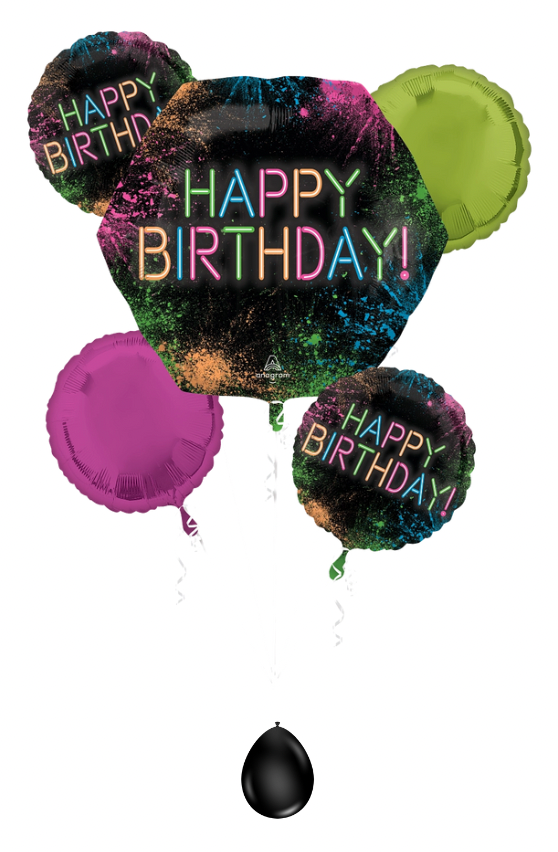 Let's Glow Crazy Neon Birthday Bouquet Kit