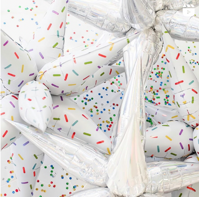 Sprinkles Starburst 40" Non-Floating Foil Balloon