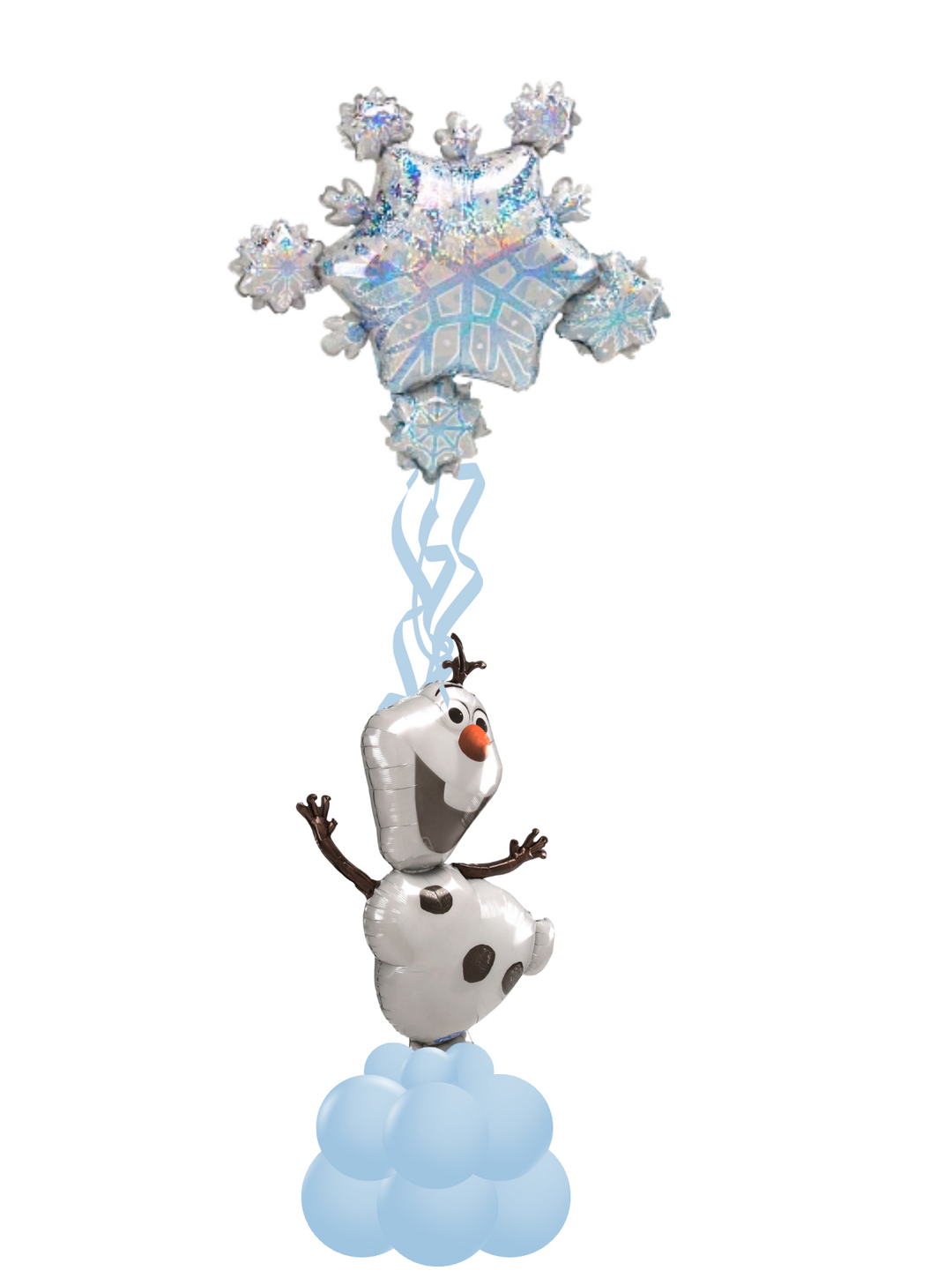 Olaf Frozen Snowflake Floating Balloon Column