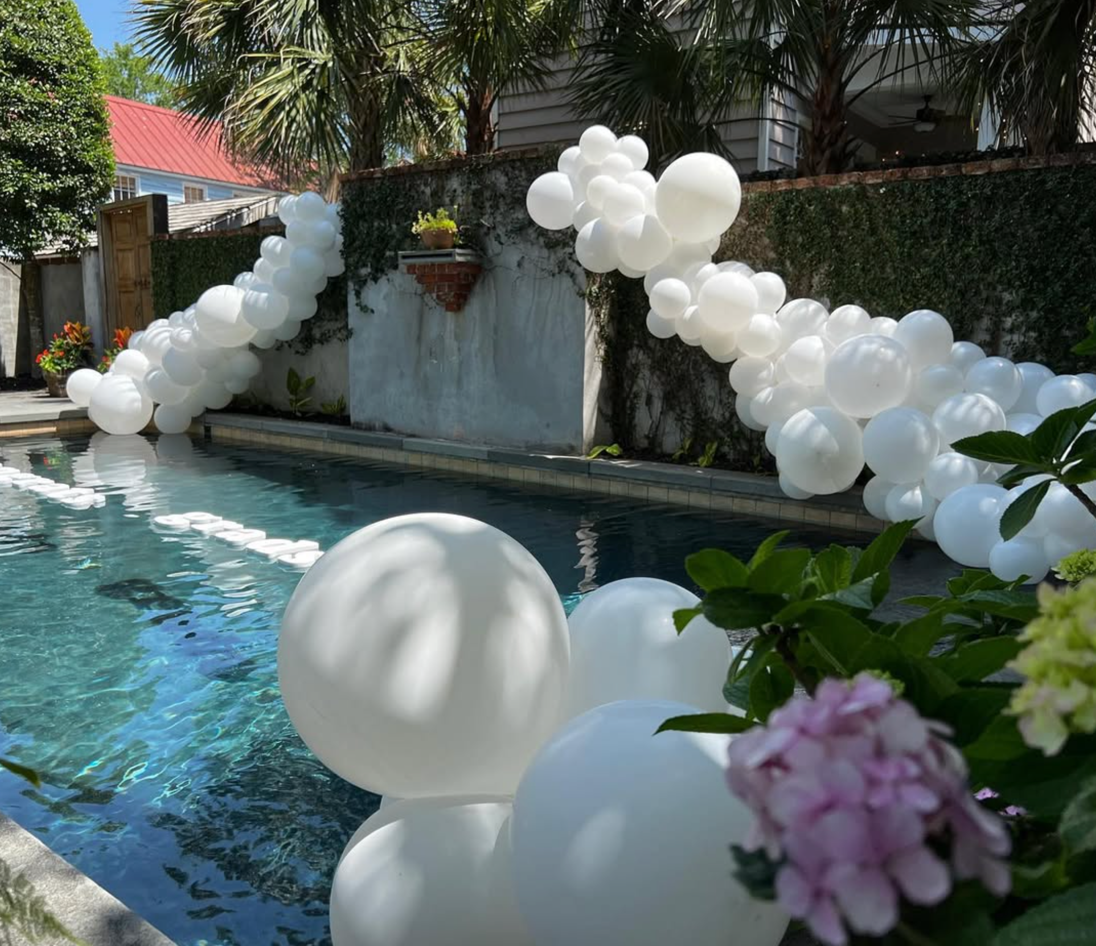 Monochromatic White Garlands
