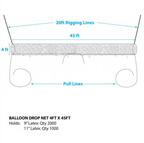 Ready to Go Balloon Drop Net Systems