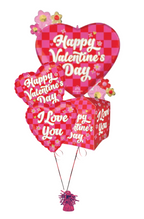 Checkered Happy Valentine's Day Bouquet