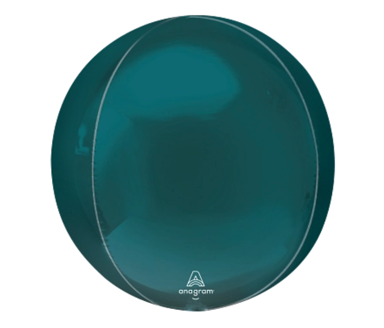 Aquamarine Solid Orbz Balloon (15 Inch)
