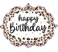 Satin Leopard Birthday Marquee Balloon