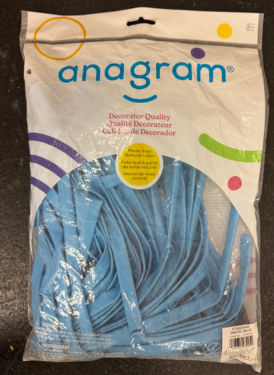 Pastel Blue Solid 360 Twisting Latex Bag