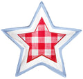 Pastel Americano 4th of July Gingham Star Balloon
