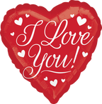 I Love You Classic Heart Shape Foil Balloon (18 Inch)