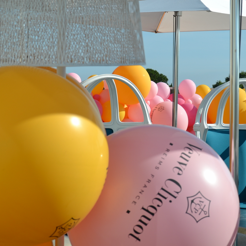 Veuve Clicquot Balloons charleston wall
