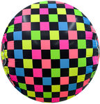 Neon Grid Decosphere Foil Balloon
