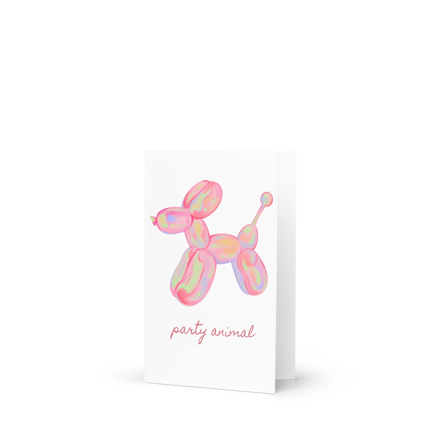Party Balloon Animal Greeting Card