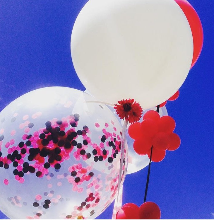Giant Clear Balloon with Confetti Inside
