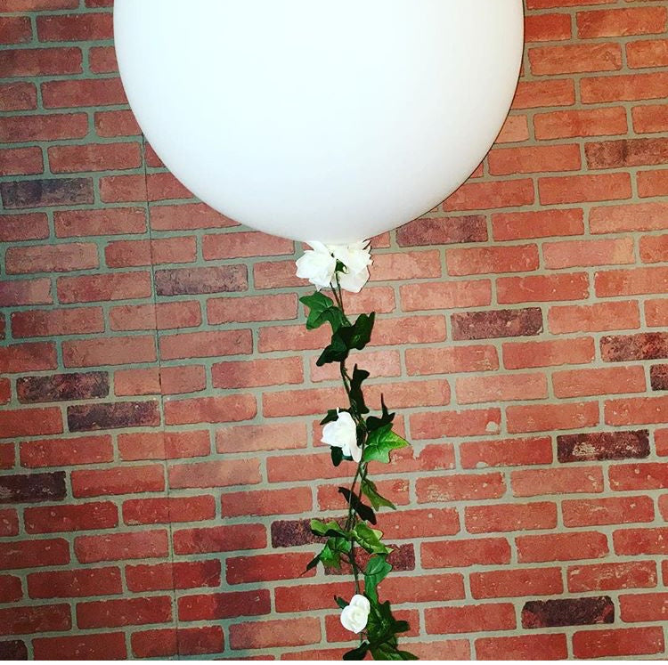 Elegant White Greenery Giant Gift Balloon