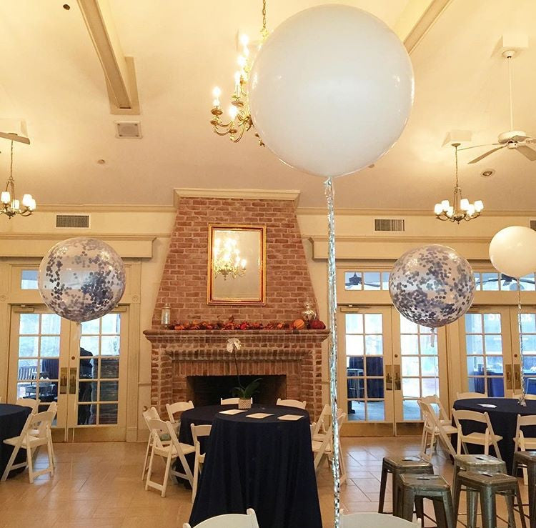 Giant Confetti Balloon with Twirlz Tail Tassel