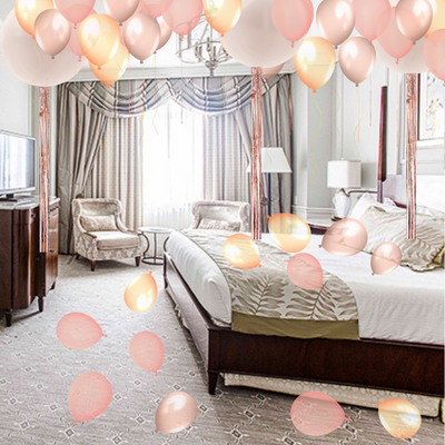 Blushing Neutrals Hotel Celebration Surprise Packages