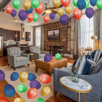 Colorful Rainbow Hotel Celebration Surprise Packages