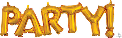 PARTY! Air-Filled Word Balloon Banner