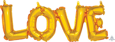LOVE Air-Filled Balloon Banner Word Phrase