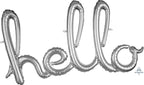 Hello Lower Case Script Word Balloon Banner Kit (DNR)