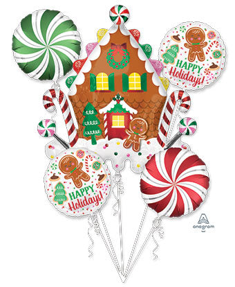 BOUQUET GINGERBREAD HOUSE & CANDY