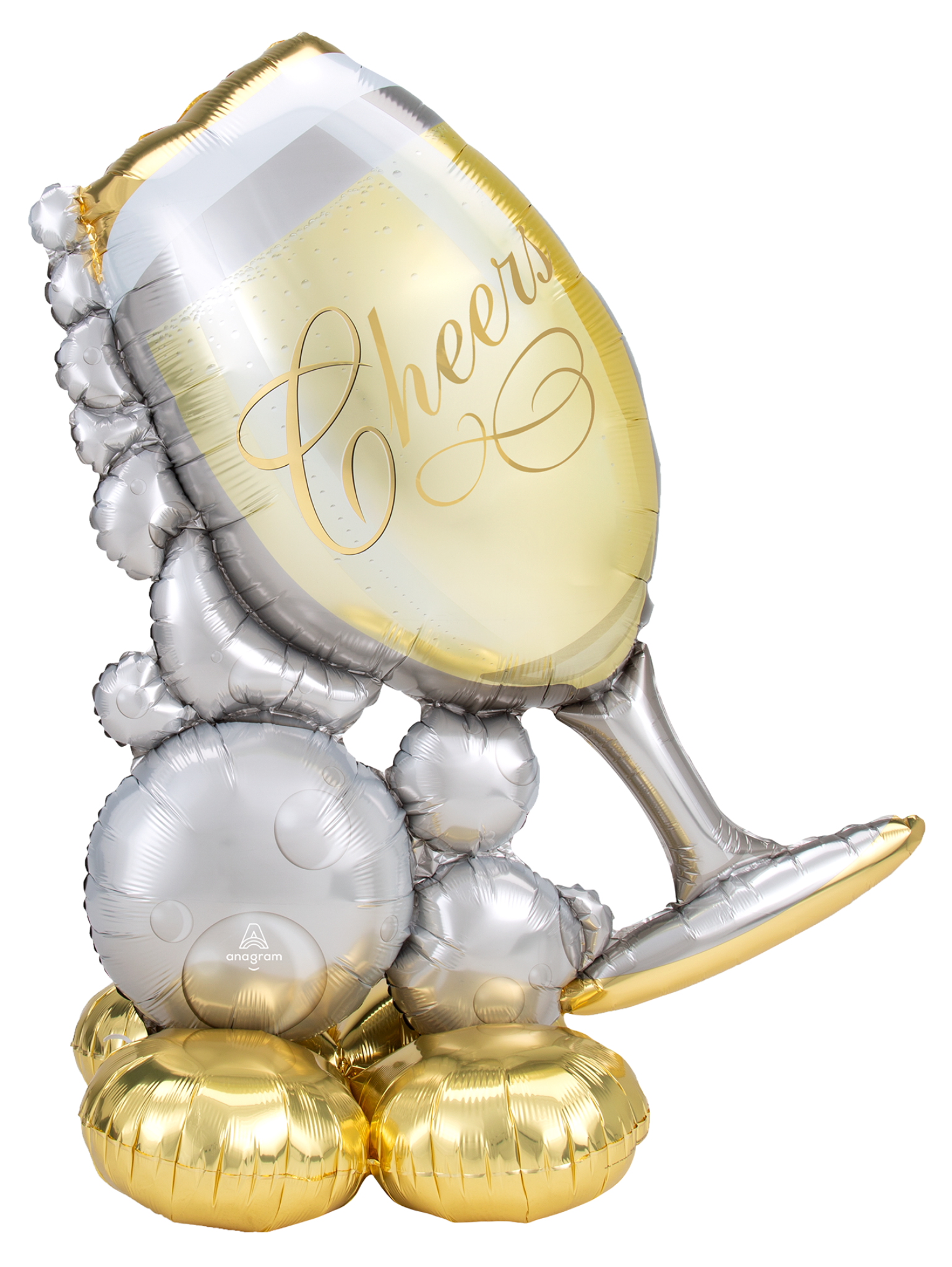Airloonz Giant Bubbly Wine Glass Balloon Display