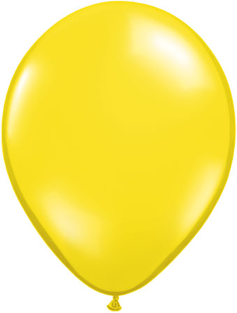 product image of 11 inch latex balloon in the color citrine yellow/transparent yellow