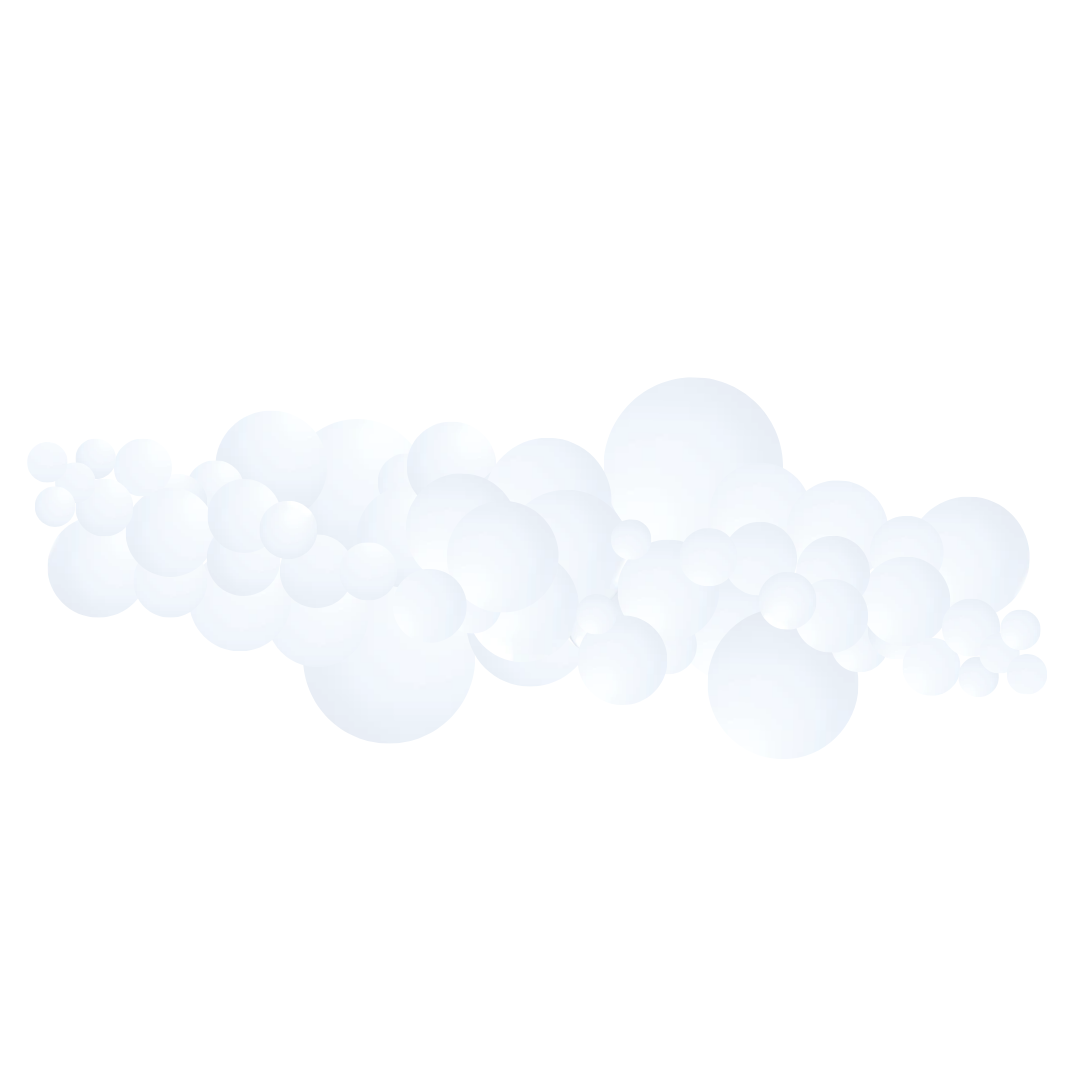 Monochromatic White Garlands