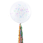 Giant Confetti Balloon with Twirlz Tail Tassel