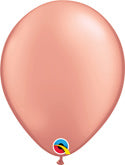product image of 16 inch latex balloon in the color rose gold
