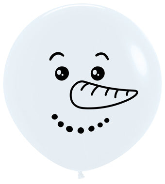 Snowman Face Latex Balloon (24 Inch)