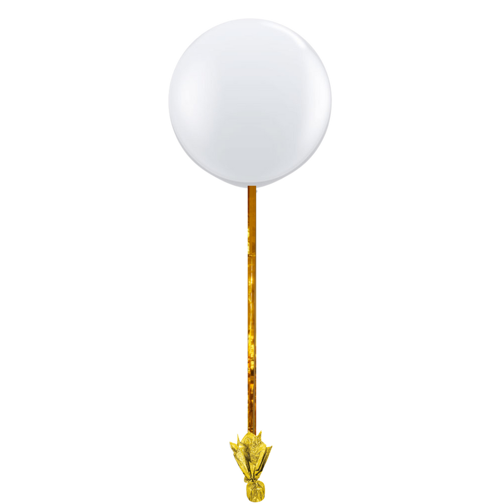 Giant Balloon with Gold Streamer