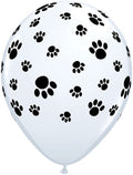 Puppy Paw Print Printed Latex Balloon (16 Inch)