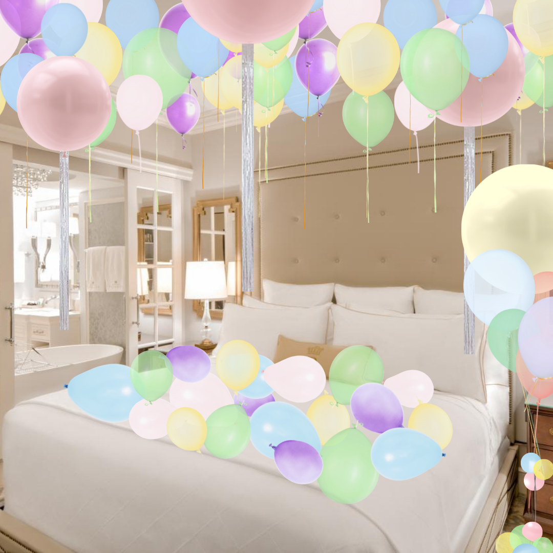 Pastel Rainbow Hotel Celebration Surprise Packages