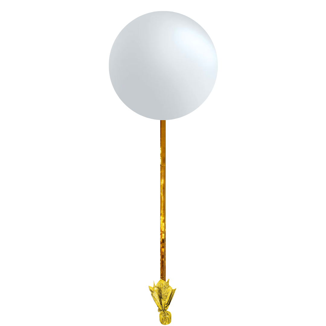 Giant Balloon with Gold Streamer