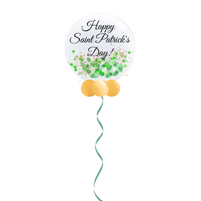 Happy Saint Patrick's Day! Personalized Confetti Bubble