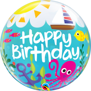 Birthday Maritime Fun Bubble Balloon